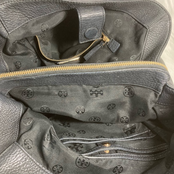 Tory Burch Black Leather Harper Tote Bag - Picture 11 of 11